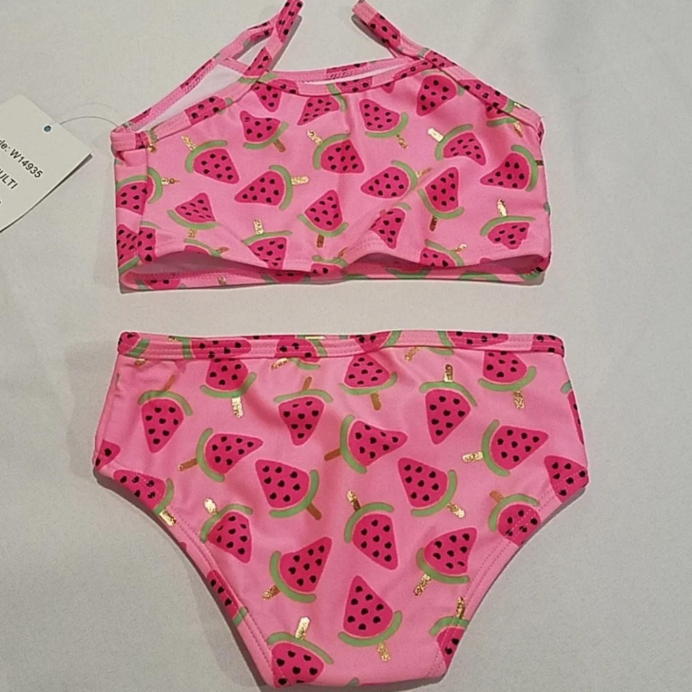 Freestyle Swimsuit Girls Size 24 months Toddler Bikini Pink Watermelon